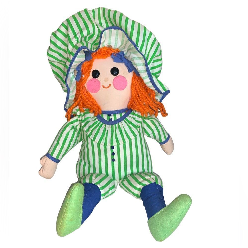 𝅺VINTAGE  Raggedy Anne stuffed toy doll
